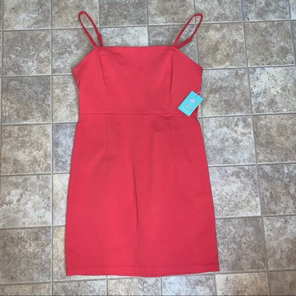 NWT Forever 21 Hot Pink Fitted Bodycon Sleeveless Mini Dress Size: Large - Picture 1 of 10